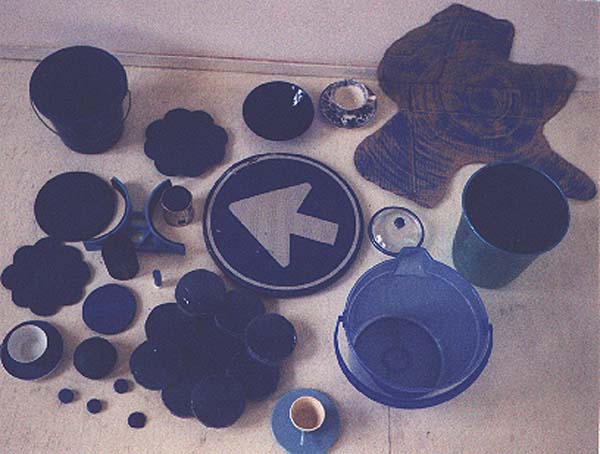 servies blauw